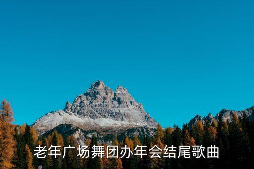 老年广场舞团办年会结尾歌曲