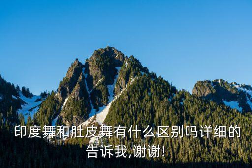  印度舞和肚皮舞有什么区别吗详细的告诉我,谢谢!