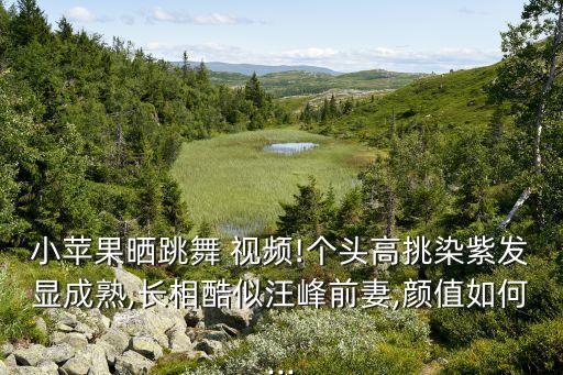 小苹果晒跳舞 视频!个头高挑染紫发显成熟,长相酷似汪峰前妻,颜值如何...