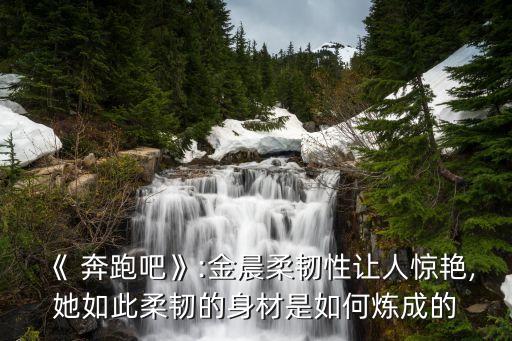 《 奔跑吧》:金晨柔韧性让人惊艳,她如此柔韧的身材是如何炼成的