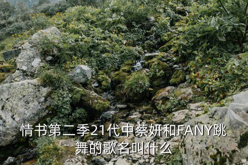 情书第二季21代中蔡妍和FANY跳舞的歌名叫什么