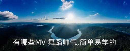 有哪些MV 舞蹈帅气,简单易学的