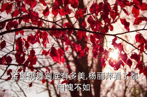如何评价金星舞蹈水平,金星评价印小天舞蹈
