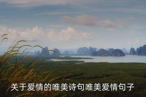 关于爱情的唯美诗句唯美爱情句子