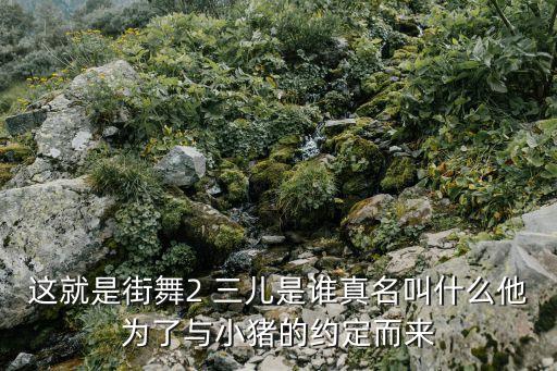 这就是街舞2 三儿是谁真名叫什么他为了与小猪的约定而来