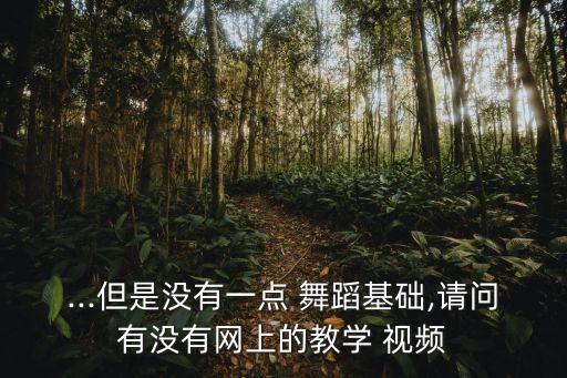 ...但是没有一点 舞蹈基础,请问有没有网上的教学 视频