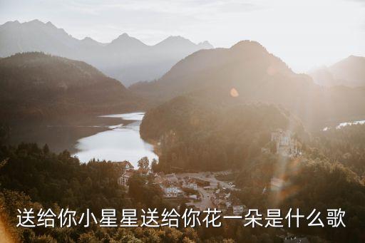 送给你小星星送给你花一朵是什么歌