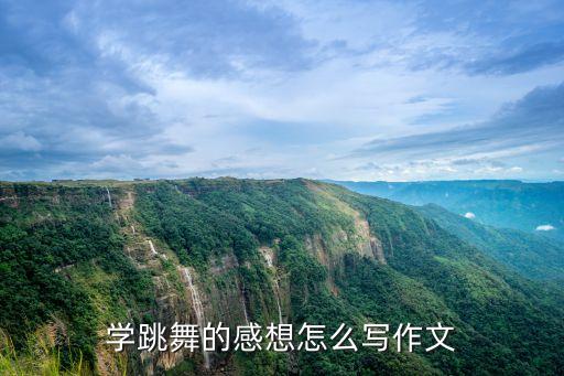 学跳舞的感想怎么写作文