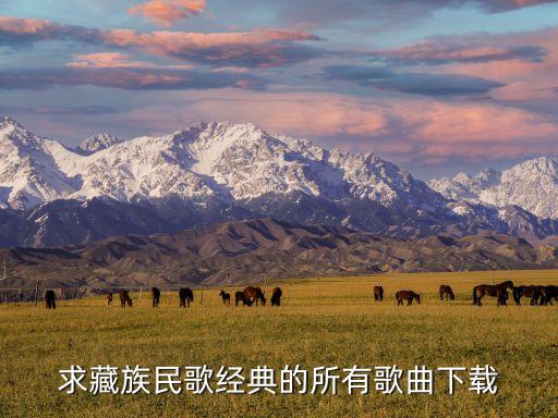 求藏族民歌经典的所有歌曲下载