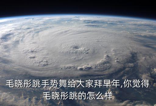 毛晓彤跳手势舞给大家拜早年,你觉得毛晓彤跳的怎么样