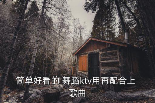 简单好看的 舞蹈ktv用再配合上 歌曲