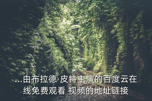 ...由布拉德·皮特主演的百度云在线免费观看 视频的地址链接