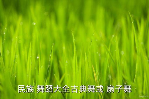 民族 舞蹈大全古典舞或 扇子舞