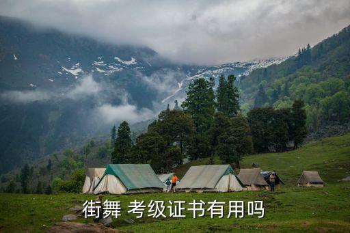 街舞 考级证书有用吗