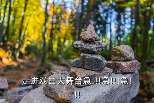 走进戏曲大舞台急!!!急!!!急!!!