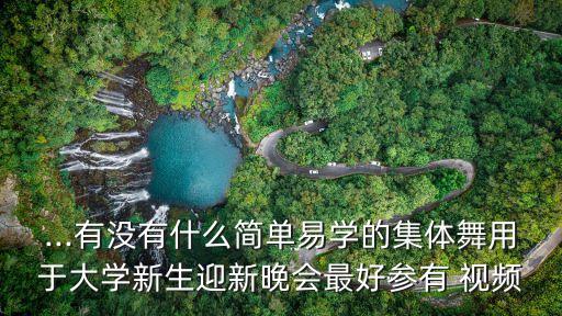 ...有没有什么简单易学的集体舞用于大学新生迎新晚会最好参有 视频