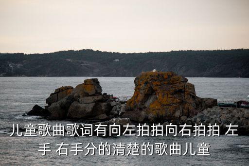 儿童歌曲歌词有向左拍拍向右拍拍 左手 右手分的清楚的歌曲儿童