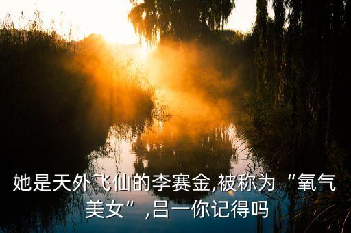 她是天外飞仙的李赛金,被称为“氧气 美女”,吕一你记得吗