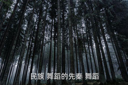  民族 舞蹈的先秦 舞蹈