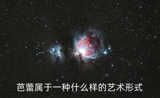 芭蕾属于一种什么样的艺术形式