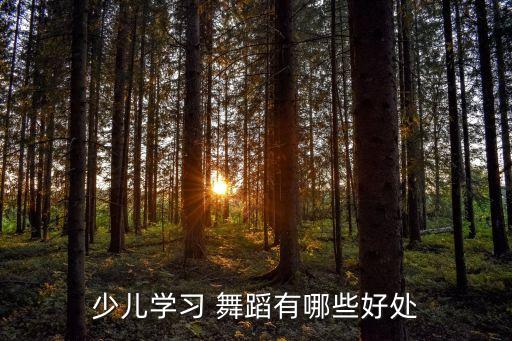 少儿学习 舞蹈有哪些好处