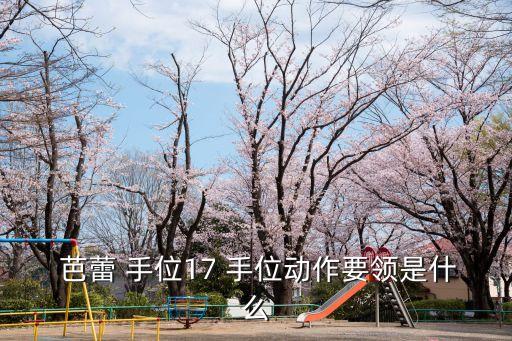  芭蕾 手位17 手位动作要领是什么