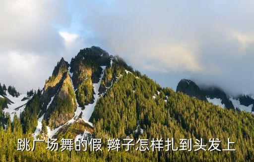 跳广场舞的假 辫子怎样扎到头发上