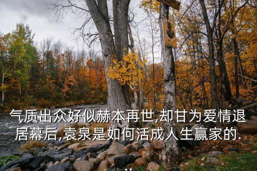 气质出众好似赫本再世,却甘为爱情退居幕后,袁泉是如何活成人生赢家的...