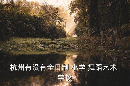 杭州有没有全日制 小学 舞蹈艺术 学校