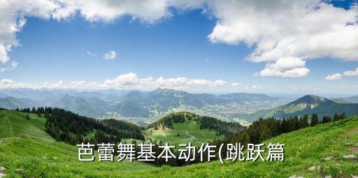  芭蕾舞基本动作(跳跃篇