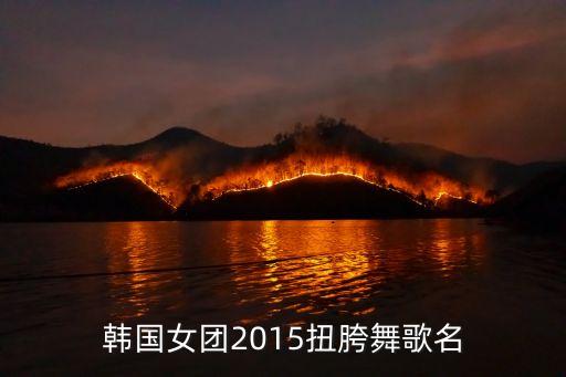 韩国女团2015扭胯舞歌名