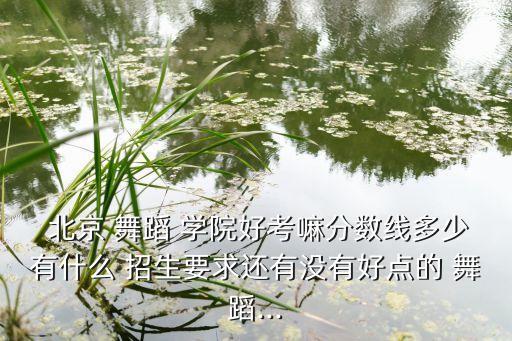 北京舞蹈学院招生难吗