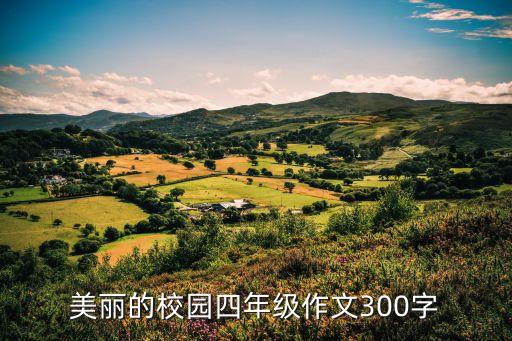 美丽的校园四年级作文300字