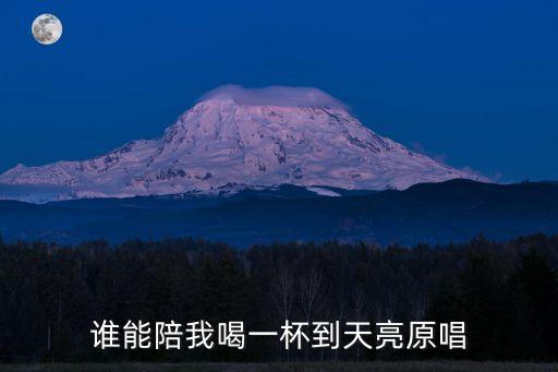 谁能陪我喝一杯到天亮原唱