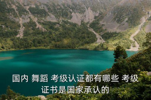 国内 舞蹈 考级认证都有哪些 考级证书是国家承认的