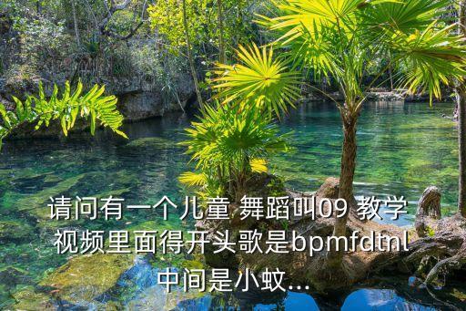 请问有一个儿童 舞蹈叫09 教学 视频里面得开头歌是bpmfdtnl中间是小蚊...