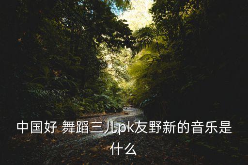 中国好 舞蹈三儿pk友野新的音乐是什么