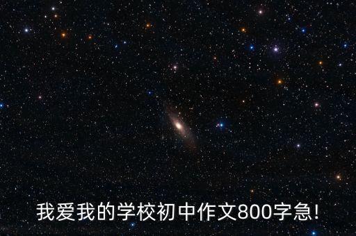 我爱我的学校初中作文800字急!