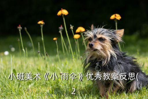 小班美术《小 雨伞》优秀教案反思(2