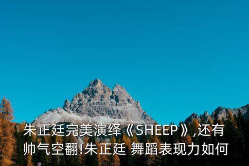 朱正廷完美演绎《SHEEP》,还有 帅气空翻!朱正廷 舞蹈表现力如何