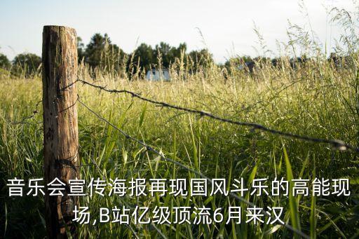 音乐会宣传海报再现国风斗乐的高能现场,B站亿级顶流6月来汉