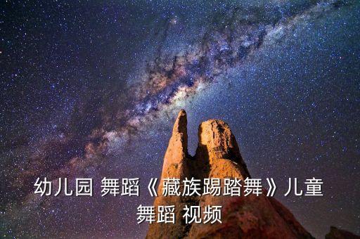  幼儿园 舞蹈《藏族踢踏舞》儿童 舞蹈 视频