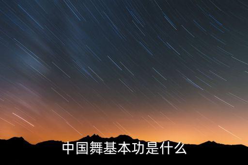 舞蹈基训有哪几种