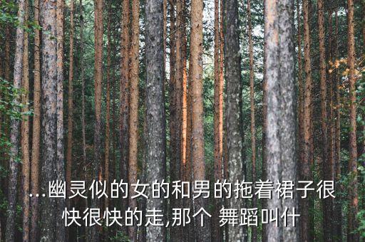 ...幽灵似的女的和男的拖着裙子很快很快的走,那个 舞蹈叫什