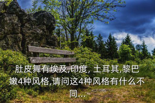 肚皮舞有埃及,印度, 土耳其,黎巴嫩4种风格,请问这4种风格有什么不同...