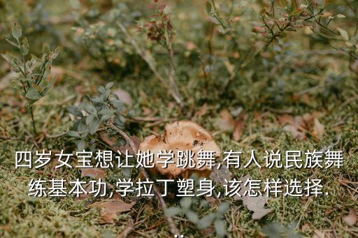四岁女宝想让她学跳舞,有人说民族舞练基本功,学拉丁塑身,该怎样选择...