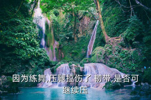 因为练舞,压腿拉伤了 韧带,是否可继续压