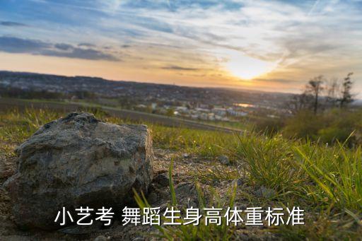 小艺考 舞蹈生身高体重标准