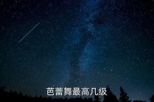 芭蕾舞最高几级