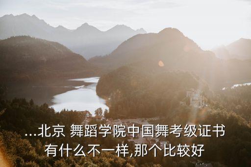 北舞和舞蹈协会的区别,北舞好还是舞蹈协会好